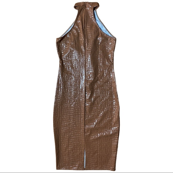 ShopIt Faux Snakeskin Midi Sz Large - Picture 2 of 7